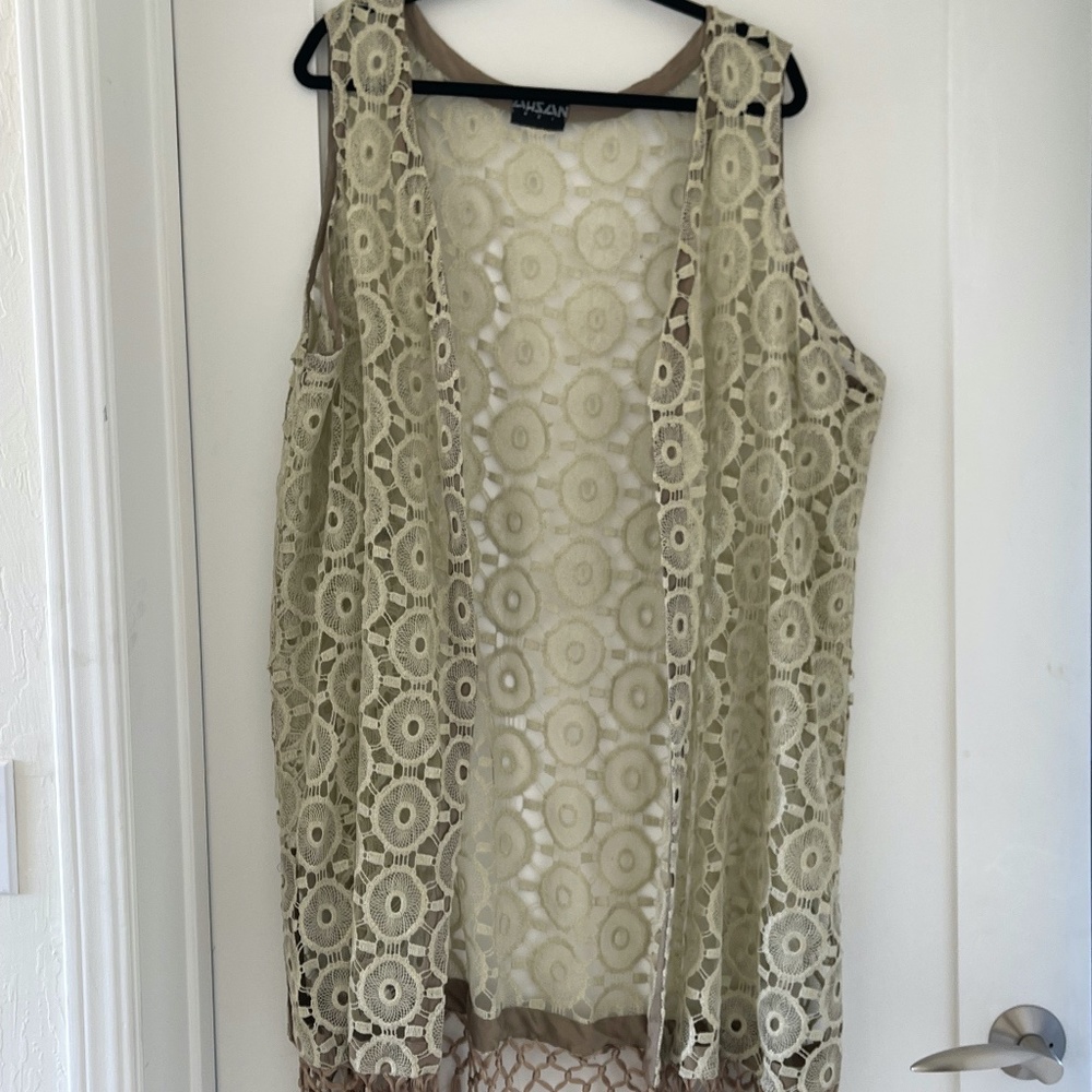 Ahsan Nazir Couture Lace Tunic (Size 2X)